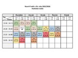 Rozvr hodín - HUDOBNÁ NÁUKA